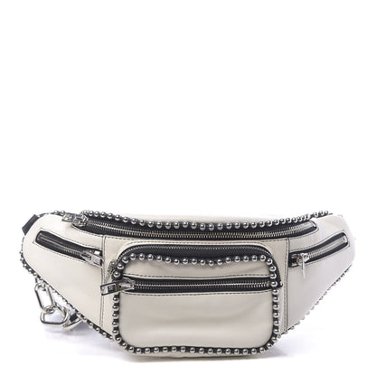 Alexander Wang Lambskin Attica Studded Belt Bag White 1 of 10