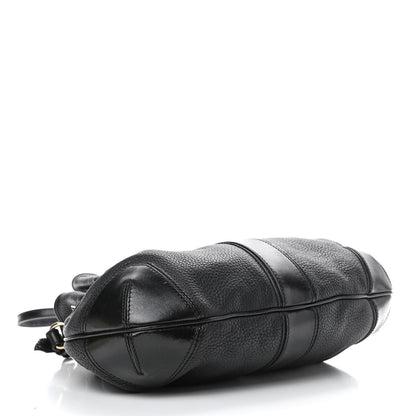 Burberry Grainy Calfskin Willenmore Hobo Black 4 of 9
