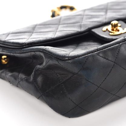 Chanel Lambskin Quilted Mini Square Flap Bag Navy 9 of 18