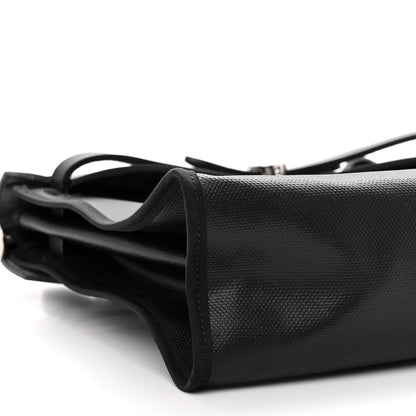 Hermes Toile H Berline Vache Hunter Herbag Zip PM 31 Black Ecru 8 of 9