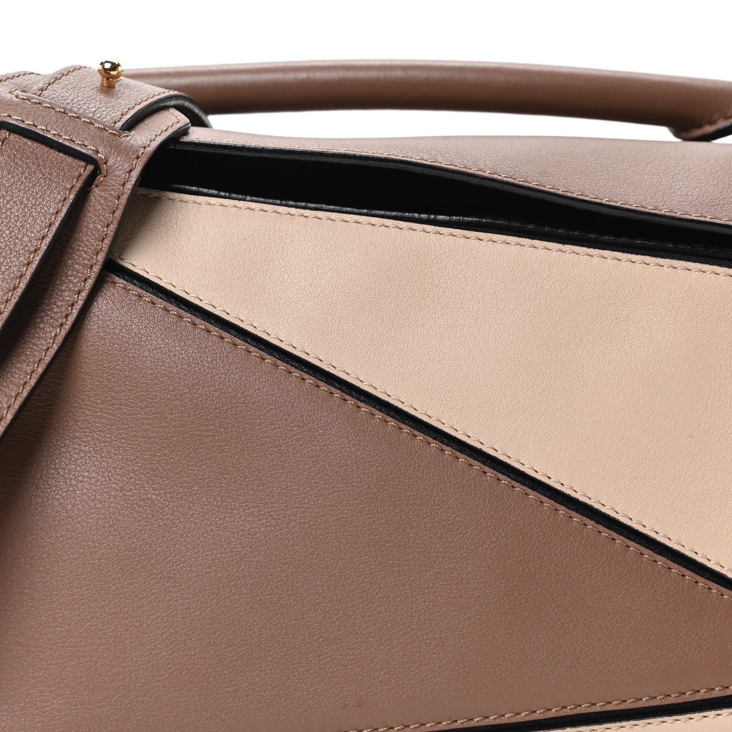 Loewe Calfskin Small Puzzle Bag Sand Hazelnut Ash 7 of 9