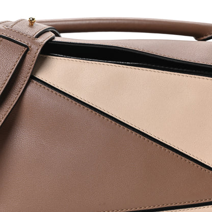 Loewe Calfskin Small Puzzle Bag Sand Hazelnut Ash 7 of 9