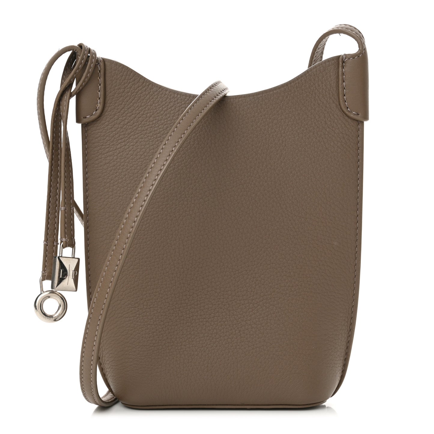 Grained Calfskin Bale Phone Case Warm Mastic