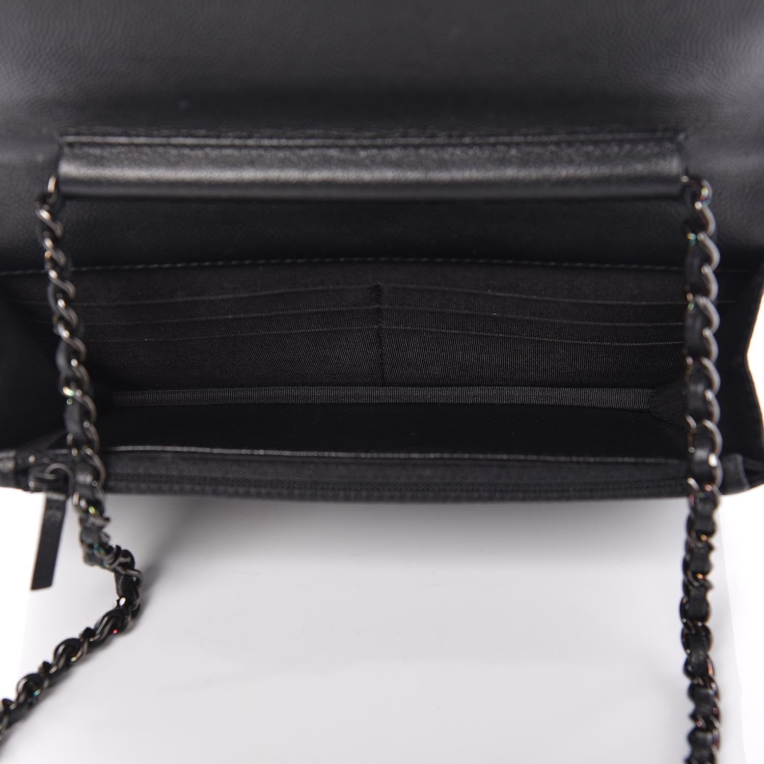 Chanel Caviar Quilted Boy Wallet On Chain WOC So Black 5 of 14