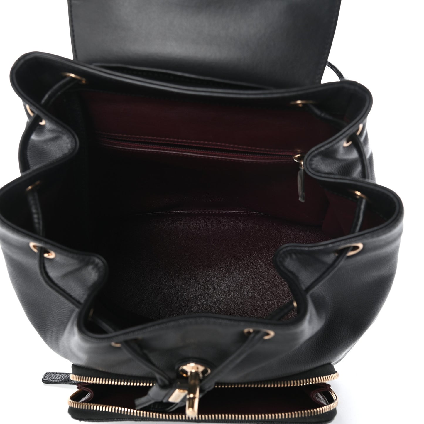 Caviar Quilted Business Affinity Backpack Black