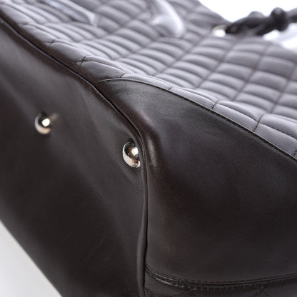 Chanel Calfskin Quilted Large Cambon Tote Brown 14 of 15