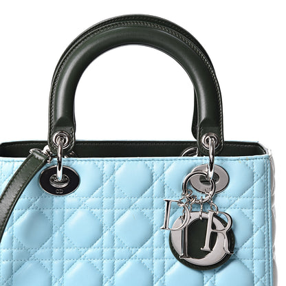 Christian Dior Lambskin Cannage Medium Tri-Color Lady Dior 7 of 10