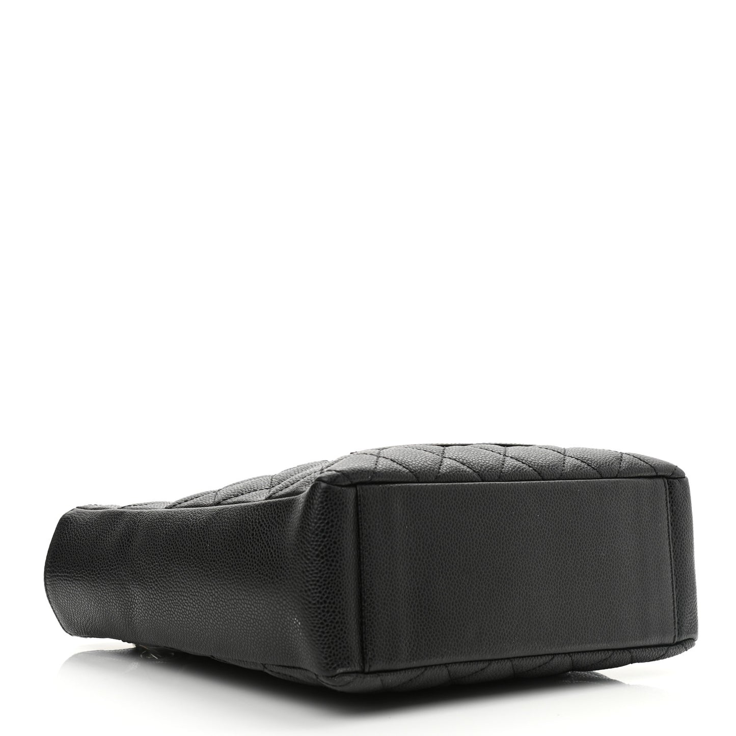 Caviar Quilted Petit Shopping Tote PST Black