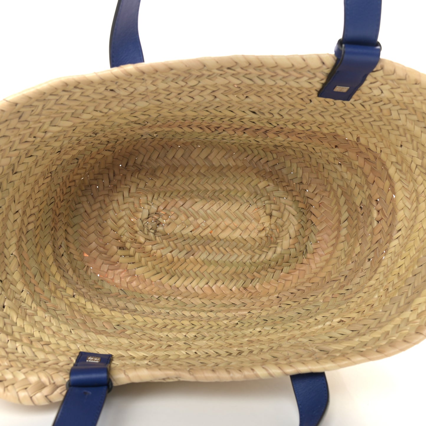 Raffia Basket Tote Bag Cream Multi