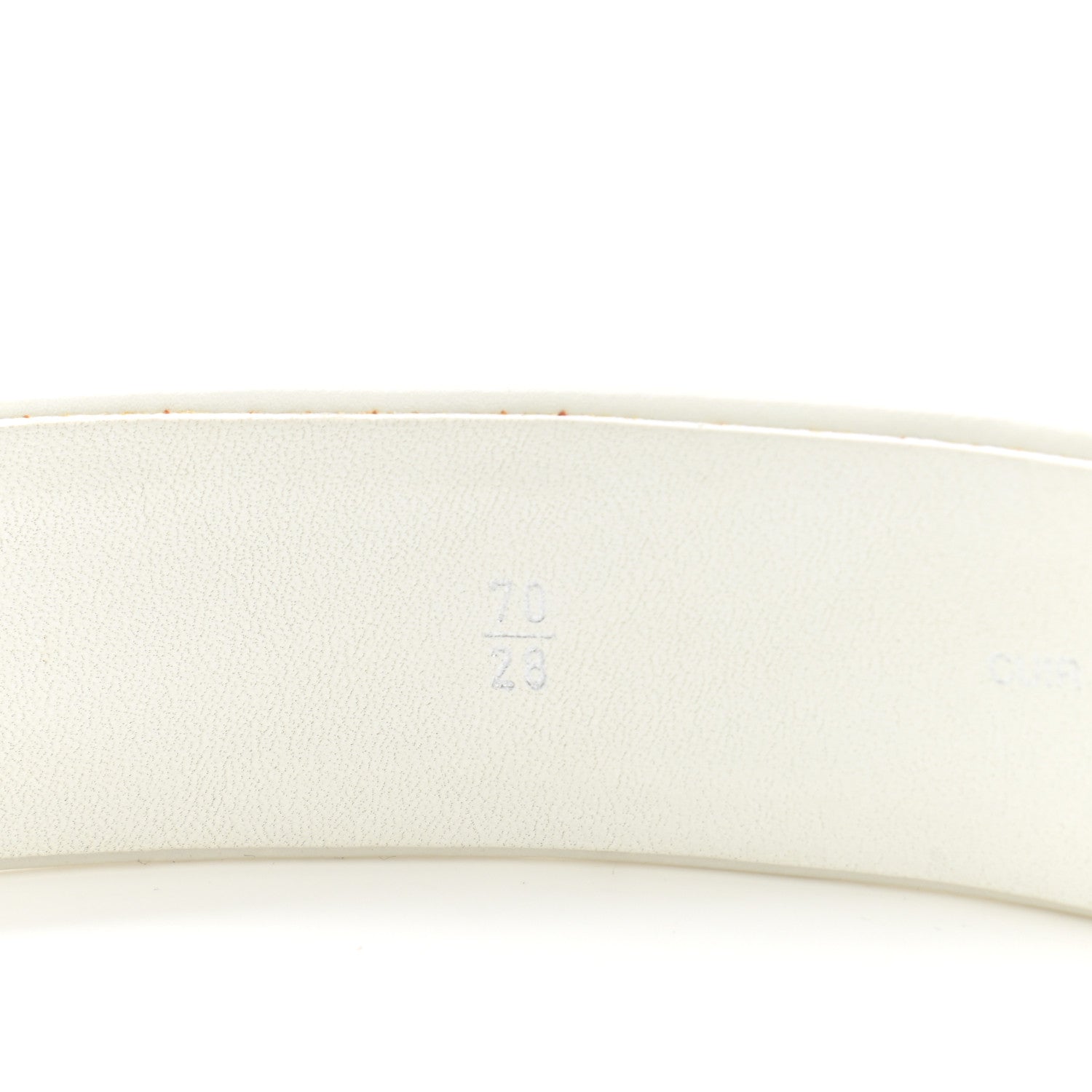 Chanel Lambskin Quilted CC Belt 70 28 White 9 of 10