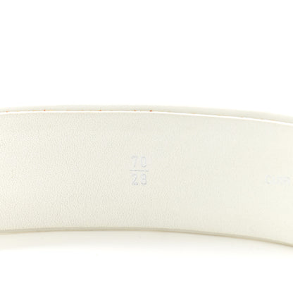 Chanel Lambskin Quilted CC Belt 70 28 White 9 of 10