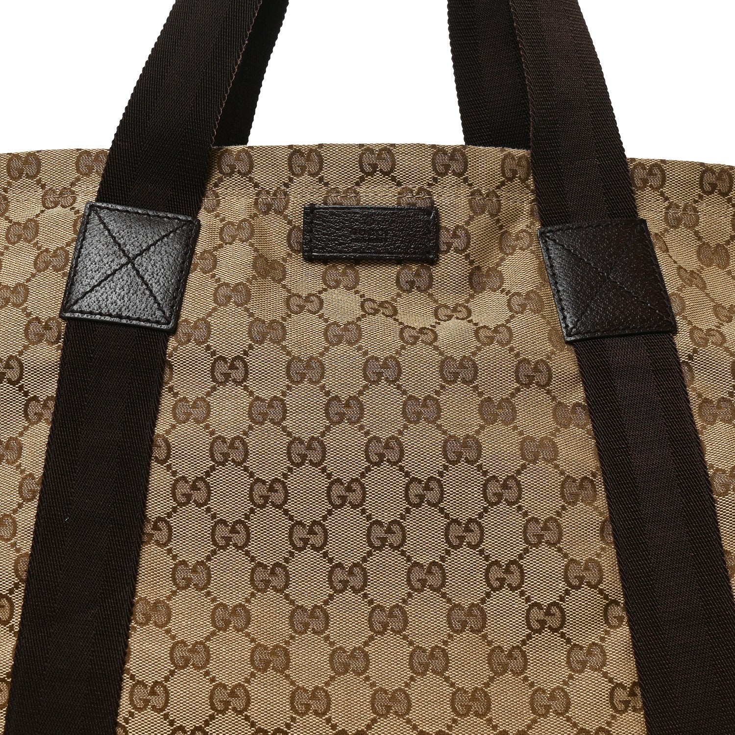 Gucci GG Monogram Medium Handle Vertical Tote Bag Dark Brown 8 of 10