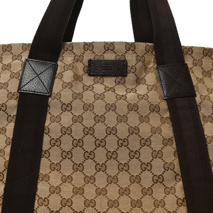Gucci GG Monogram Medium Handle Vertical Tote Bag Dark Brown 8 of 10