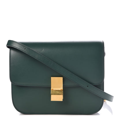 Celine Box Calfskin Medium Classic Box Flap Bag Light Emerald 1 of 8