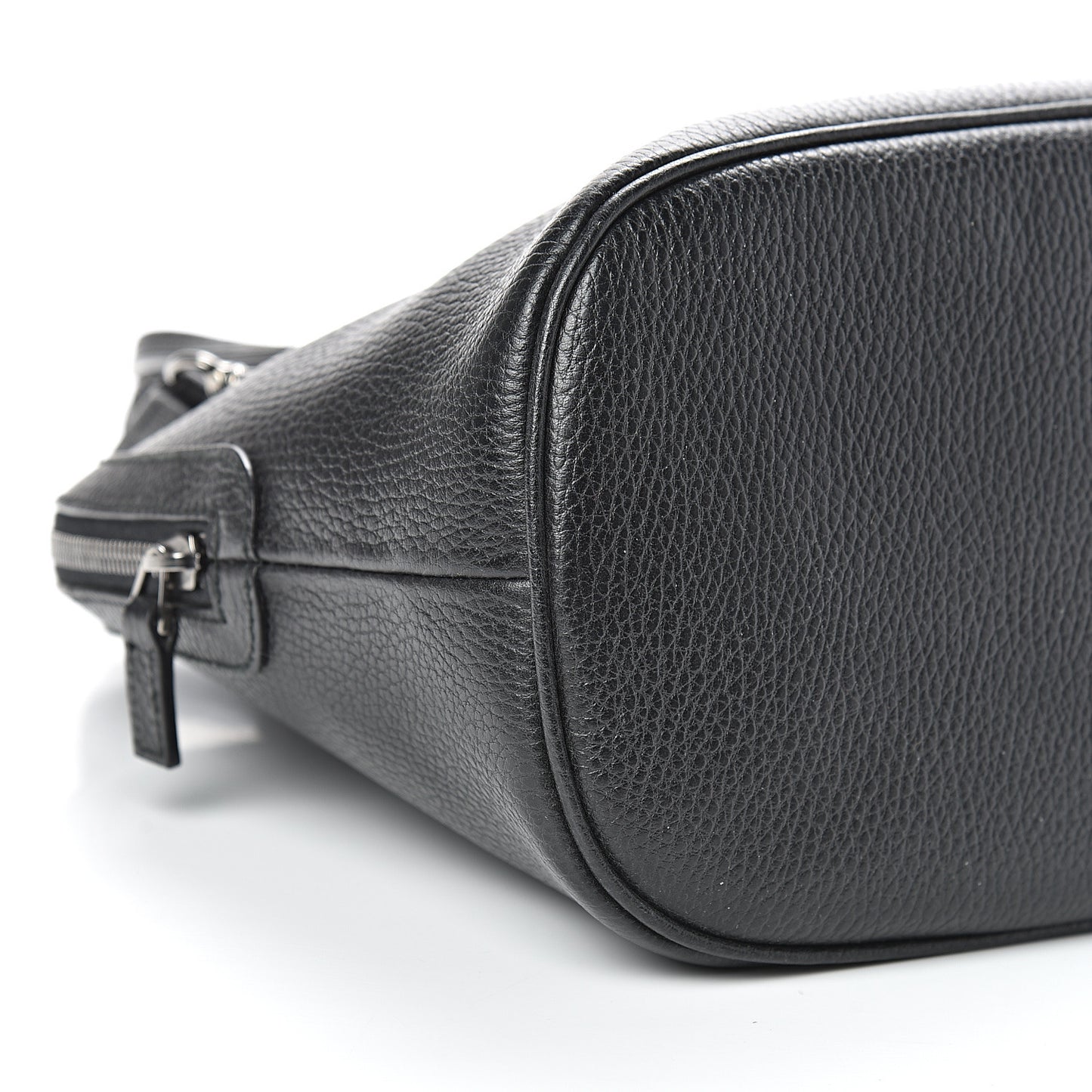 Calfskin Medium Dome Bag Black