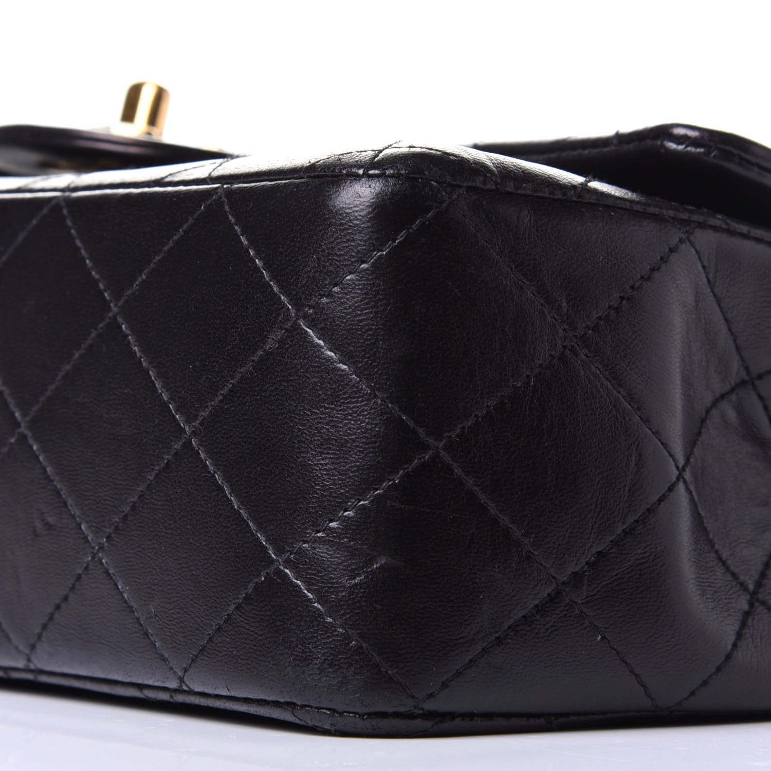 Chanel Lambskin Quilted Medium Double Flap Black 10 of 10