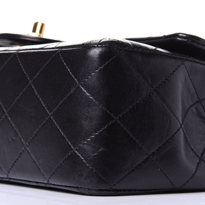 Chanel Lambskin Quilted Medium Double Flap Black 10 of 10