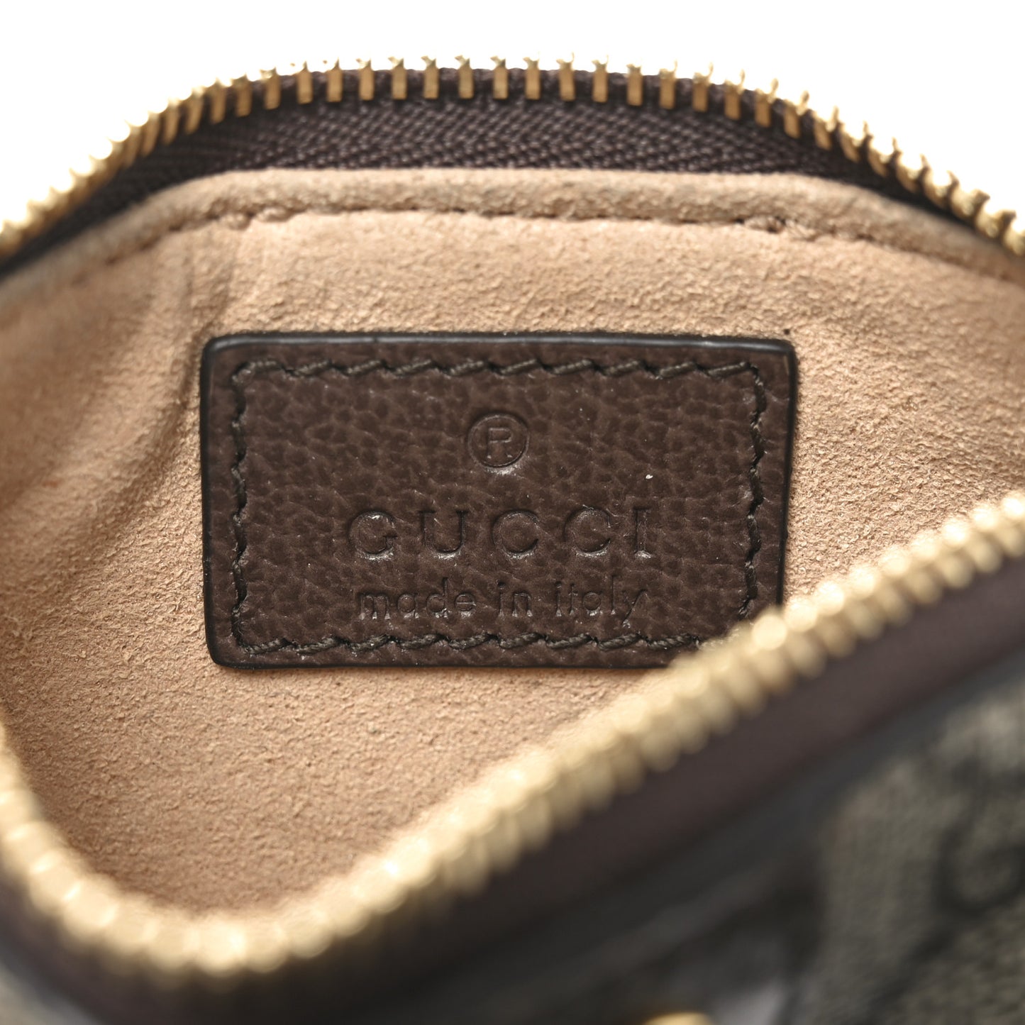 GG Supreme Monogram Web Ophidia Key Case Beige New Acero