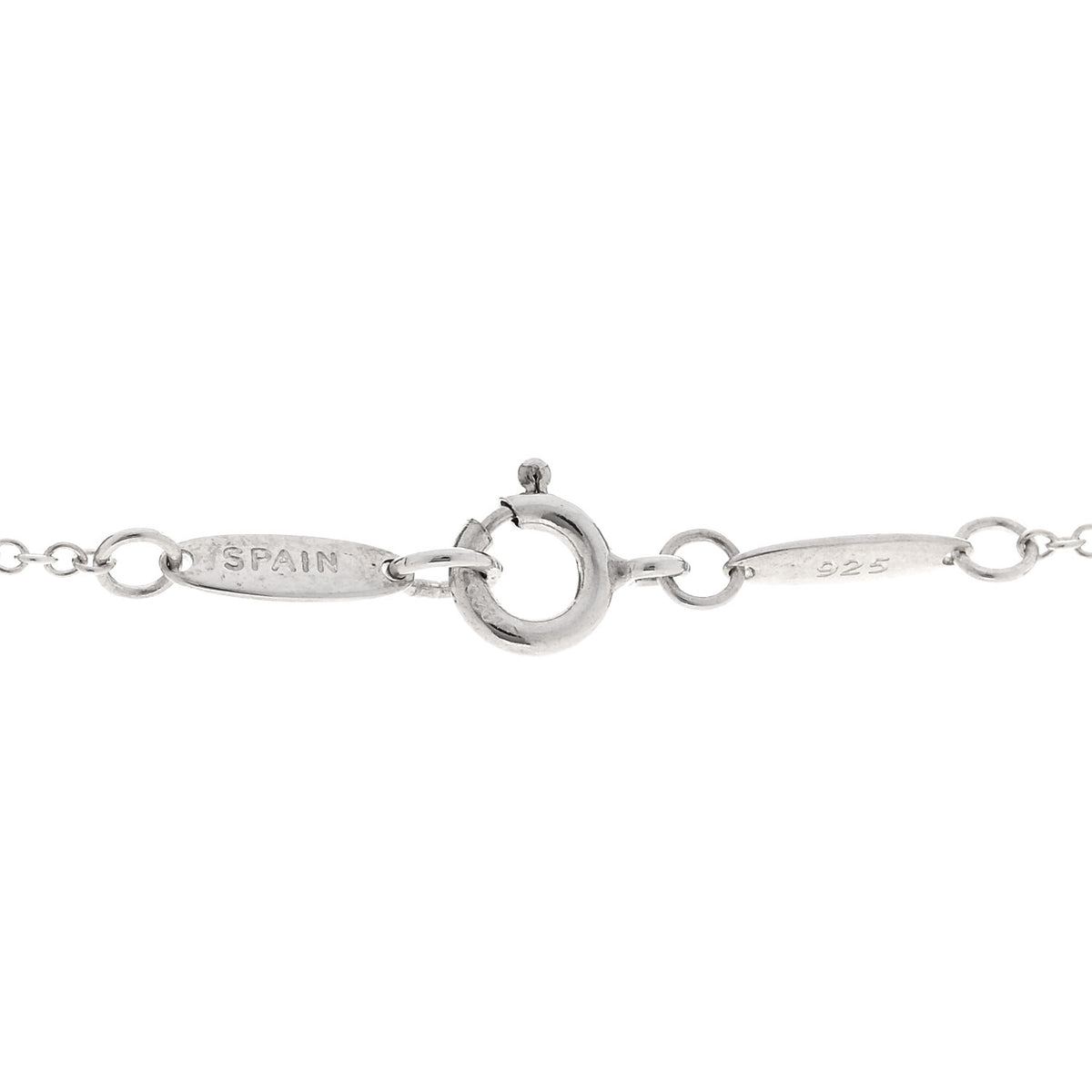 Sterling Silver Elsa Peretti Double Teardrop Pendant Necklace
