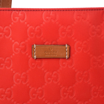 Gucci Nylon Monogram Medium Tote Red 8 of 13