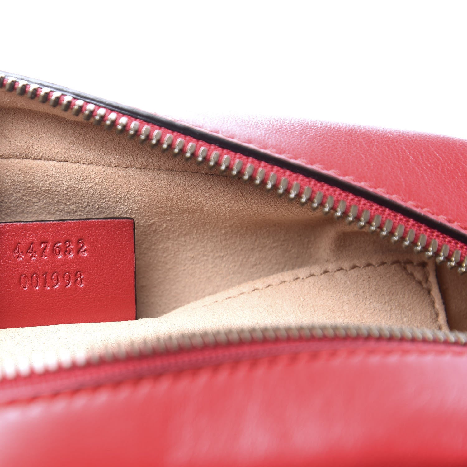 Gucci Calfskin Matelasse Small GG Marmont Chain Shoulder Bag Hibiscus Red 8 of 10