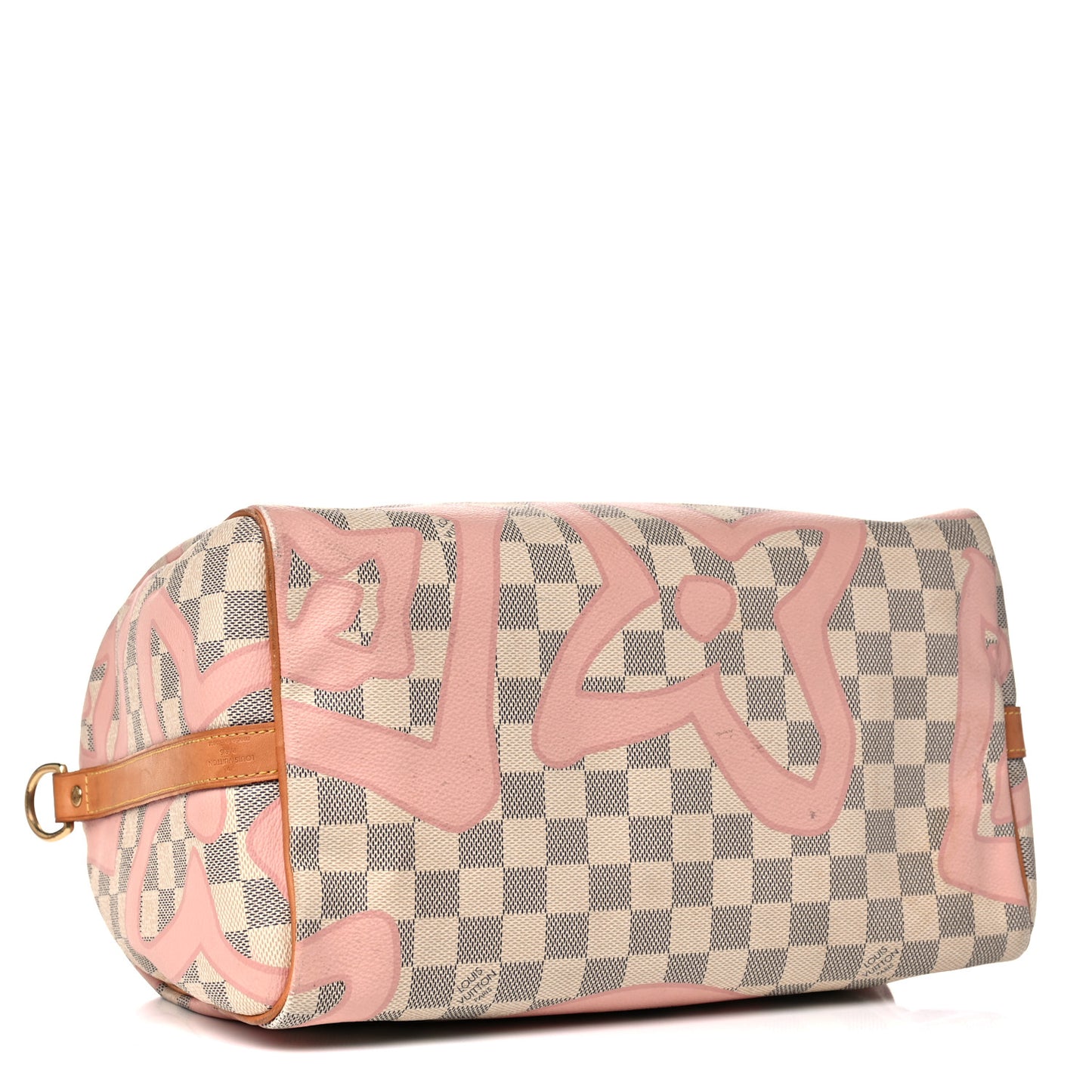 Damier Azur Tahitienne Speedy Bandouliere 30 Rose Ballerine
