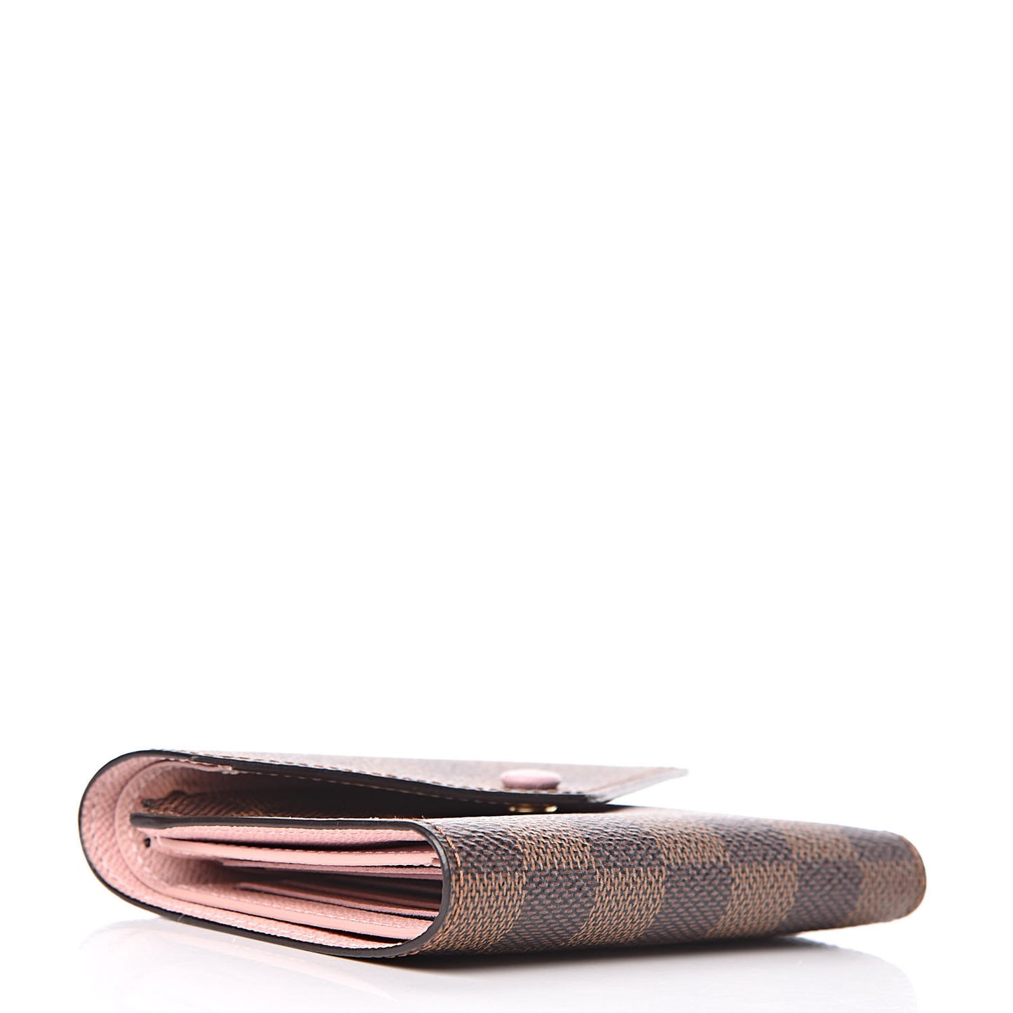Damier Ebene Victorine Wallet Rose Ballerine