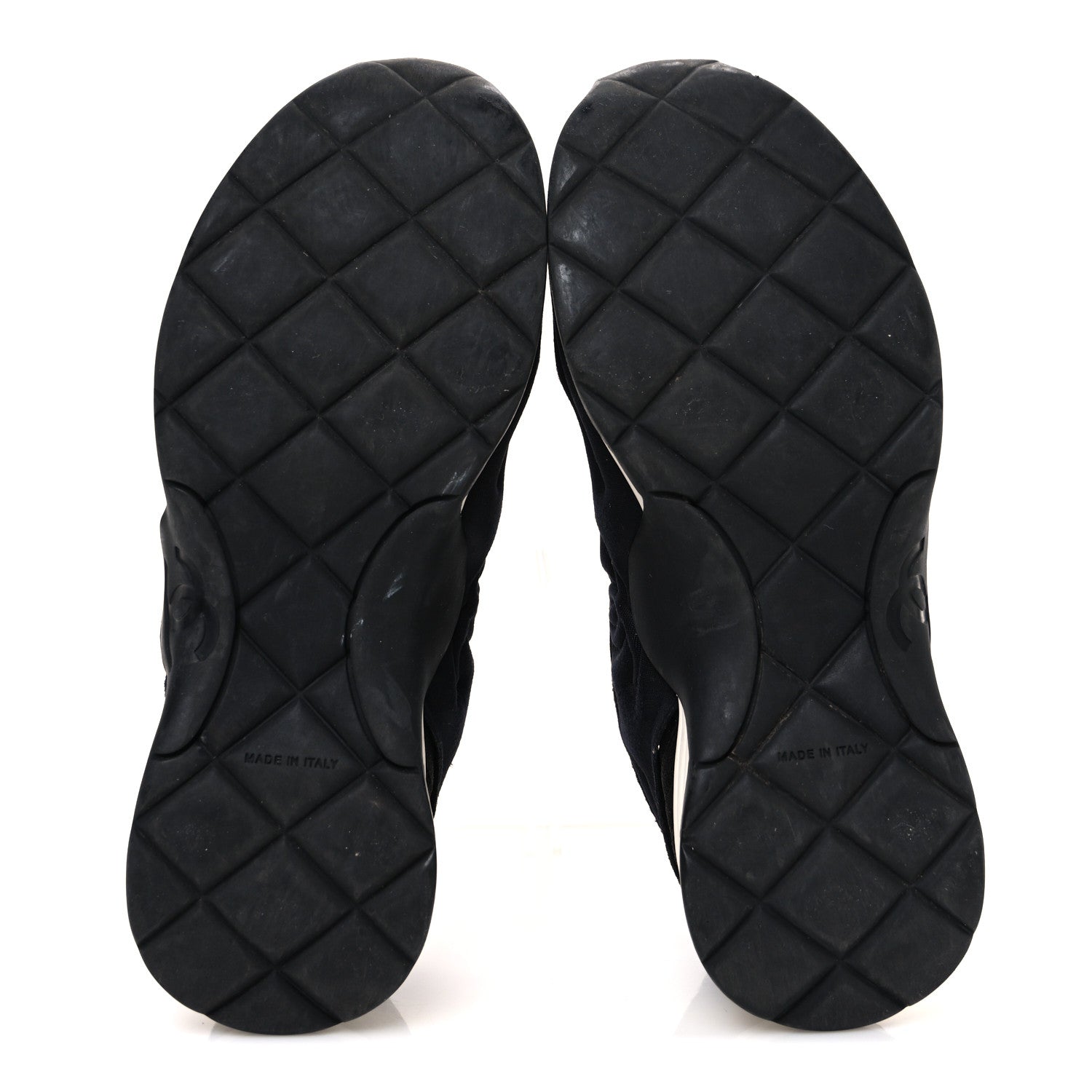 Chanel Stretch Fabric CC Sneakers 36 Black 7 of 10