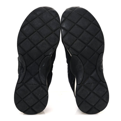 Chanel Stretch Fabric CC Sneakers 36 Black 7 of 10