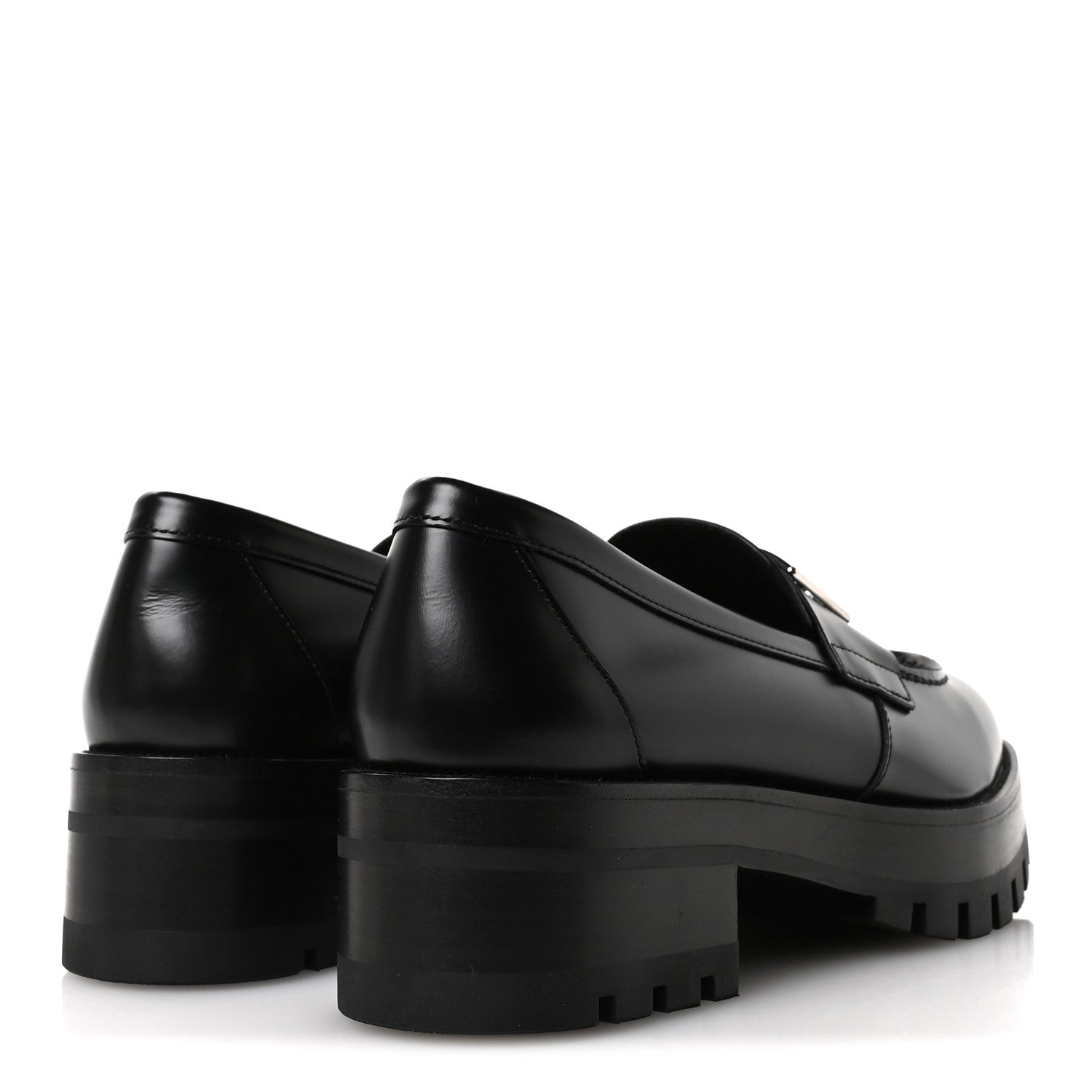 Chanel Calfskin Metal CC Loafers 40 Black 5 of 9
