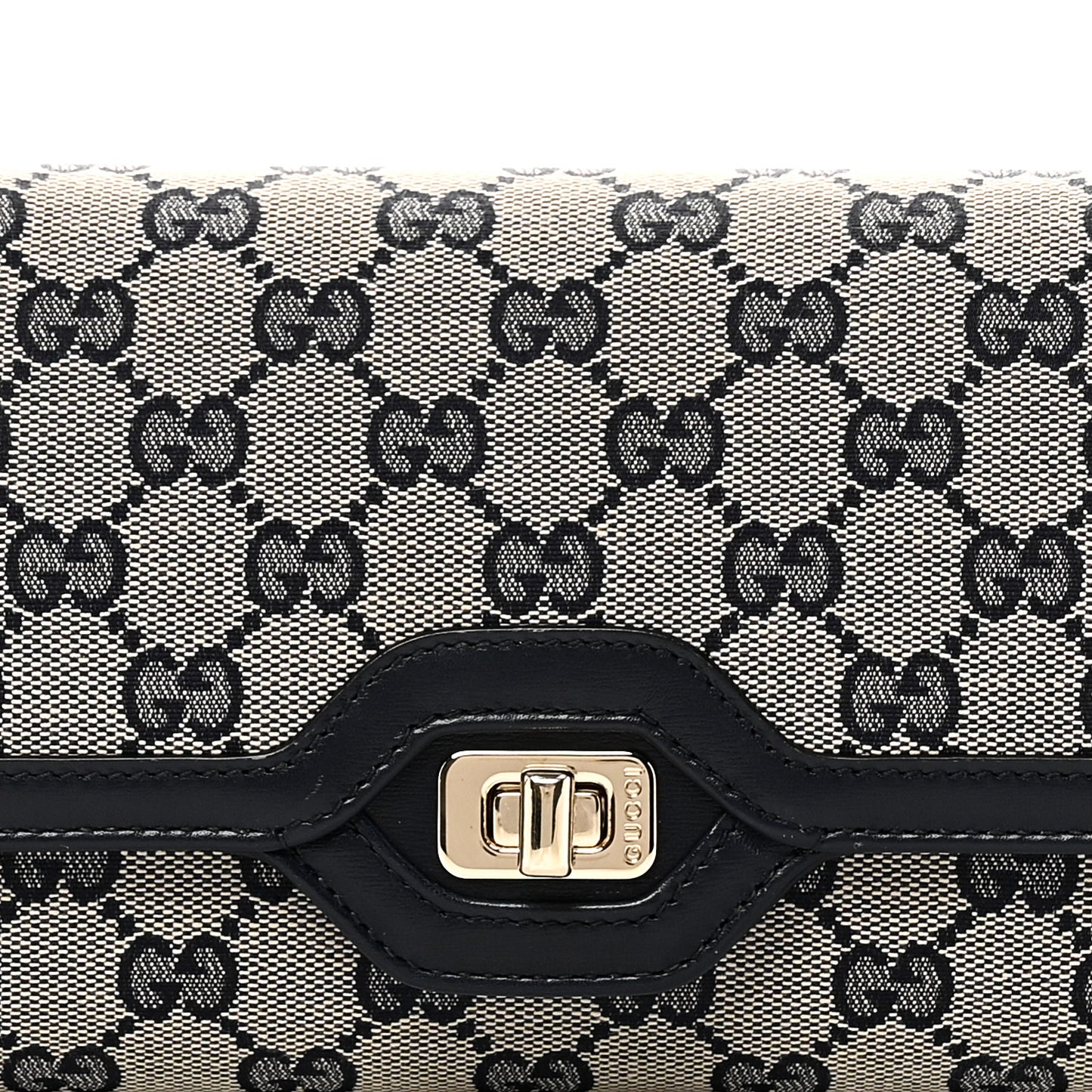 GG Monogram Small Luce Shoulder Bag Beige Blue