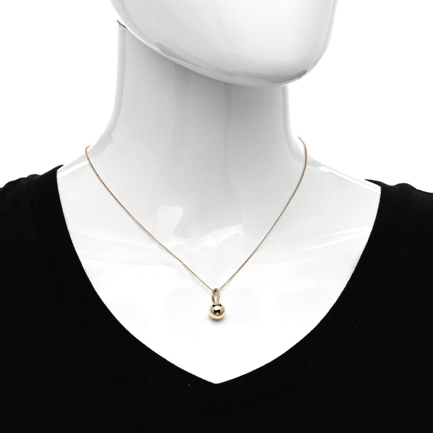 18K Yellow Gold Solari Drop Necklace
