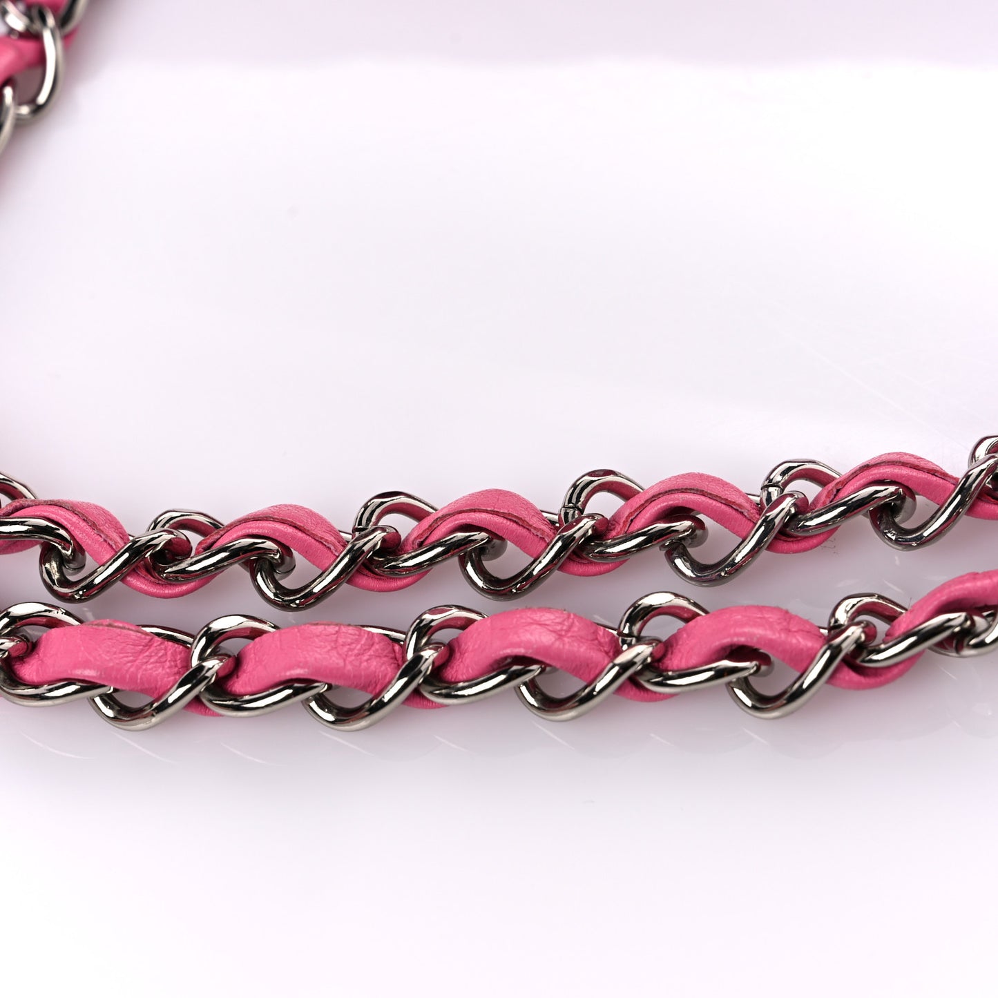 Lambskin Quilted Small Double Flap Pink