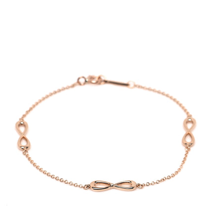 Tiffany 18K Rose Gold Infinity Endless Bracelet 2 of 12