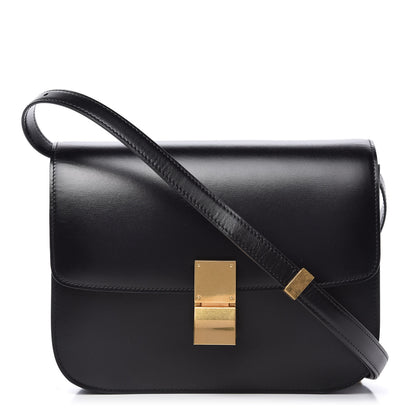 Celine Box Calfskin Medium Classic Box Flap Black 1 of 9