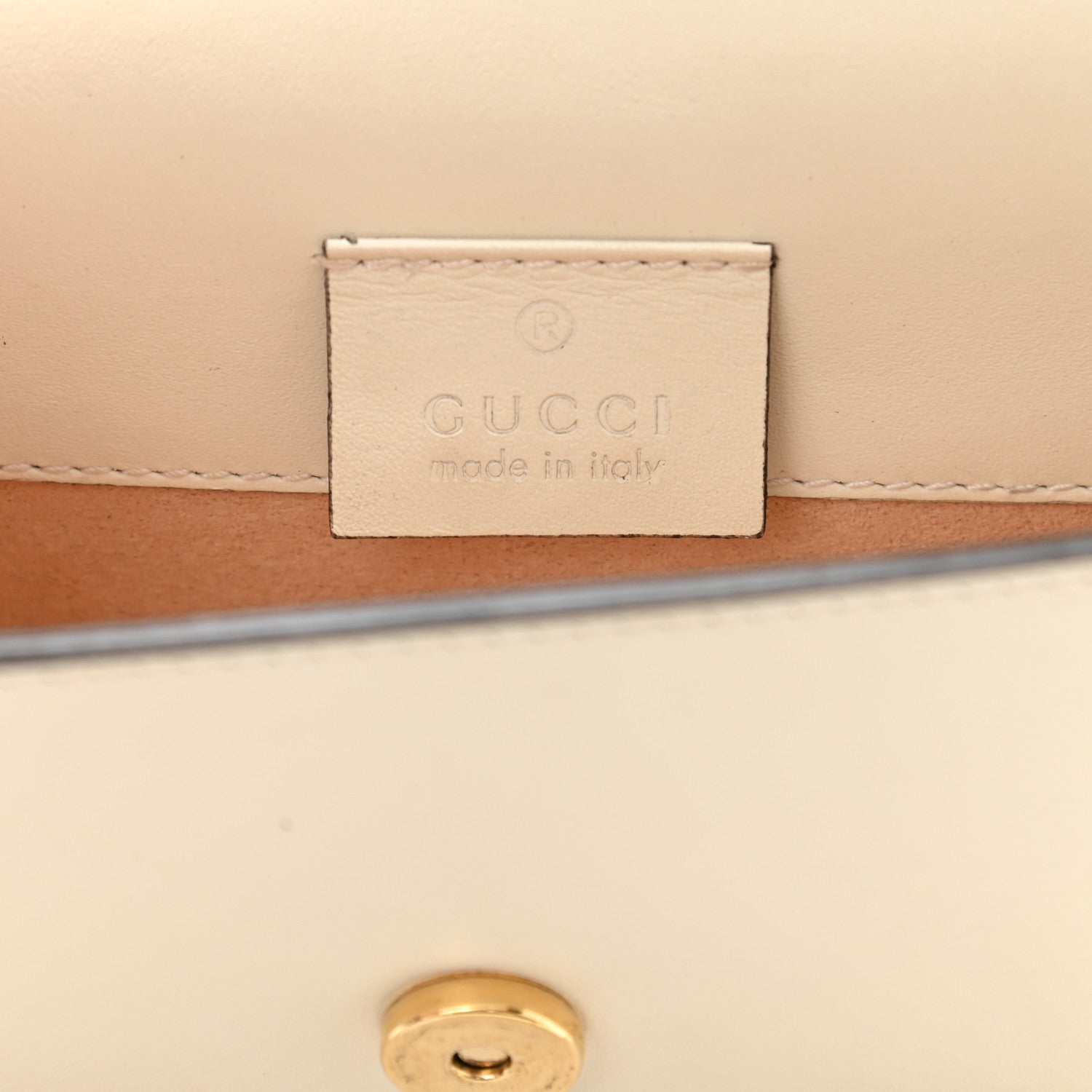 Gucci Calfskin Super Mini Sylvie Chain Shoulder Bag White 6 of 12