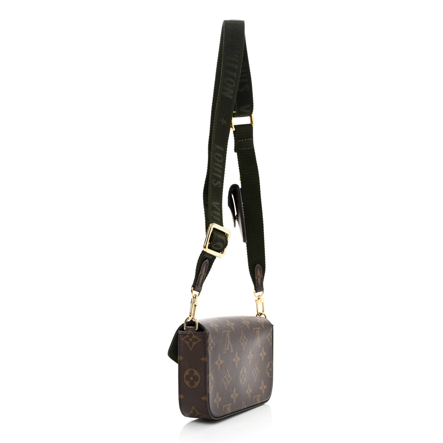 Monogram Felicie Strap & Go Kaki