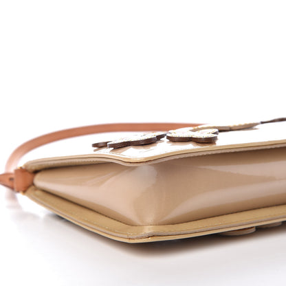 Louis Vuitton Vernis Lexington Fleurs Pochette Beige 11 of 14