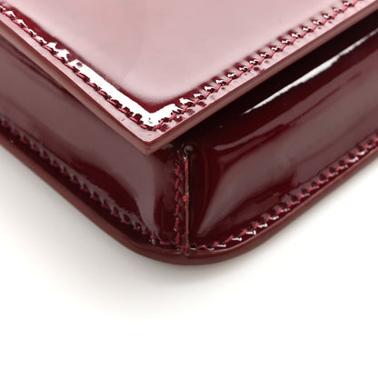 Saint Laurent Patent Monogram Phone Holder Crossbody Chataigne 7 of 8