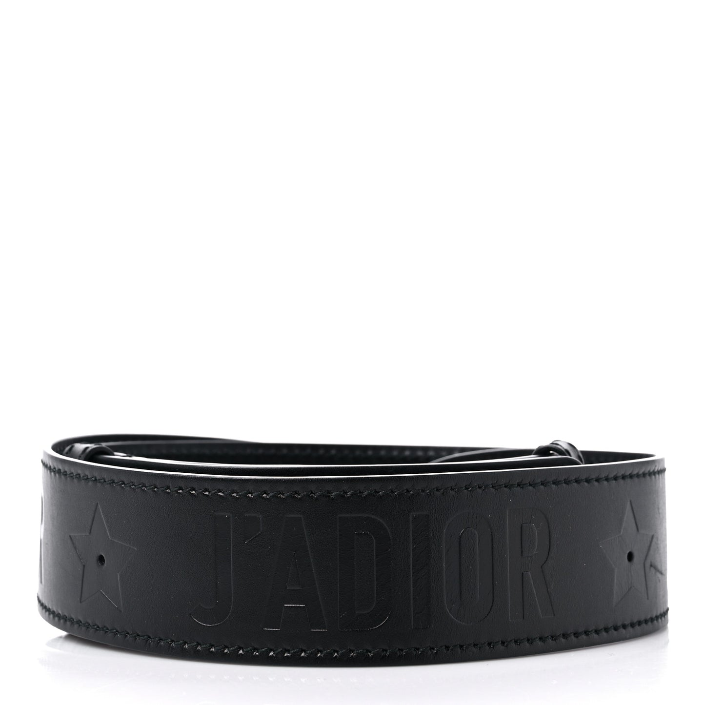 Calfskin J'Adior Shoulder Strap Black