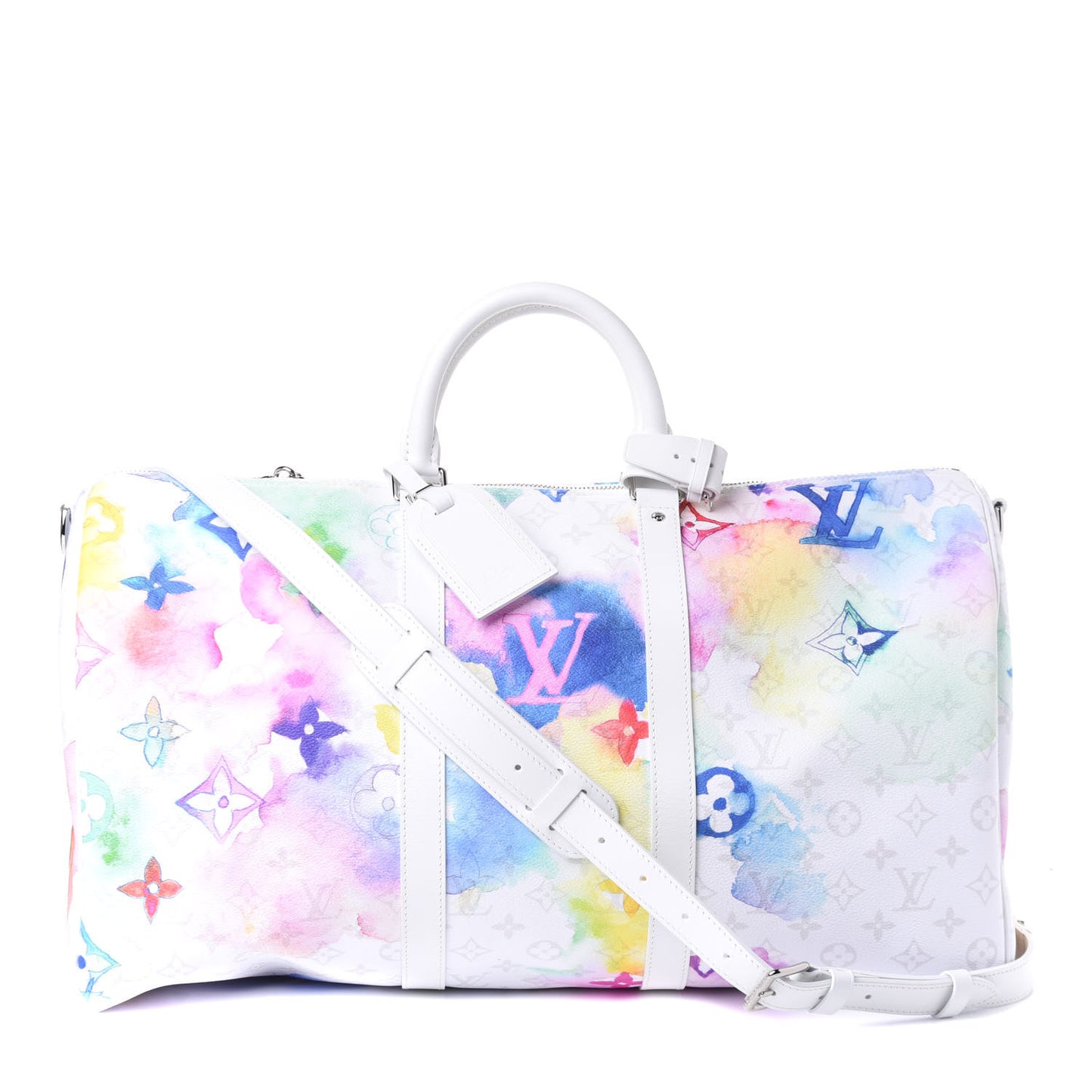 Monogram Watercolor Keepall Bandouliere 50 Multicolor