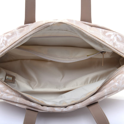 Chanel Nylon Travel Bowler Beige 5 of 12