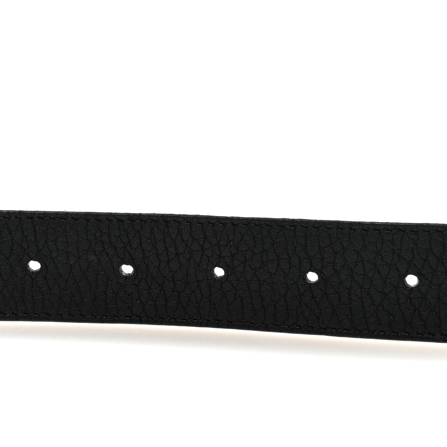 Louis Vuitton Taurillon Calfskin 30mm LV Initiales Reversible 80 32 Belt Black 4 of 5