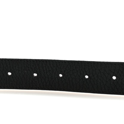 Louis Vuitton Taurillon Calfskin 30mm LV Initiales Reversible 80 32 Belt Black 4 of 5