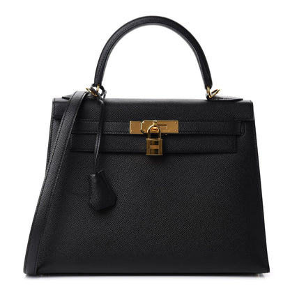 Hermes Epsom Kelly Sellier 28 Black 1 of 12