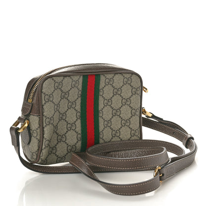 Gucci GG Supreme Monogram Web Mini Ophidia Shoulder Bag Brown 2 of 10