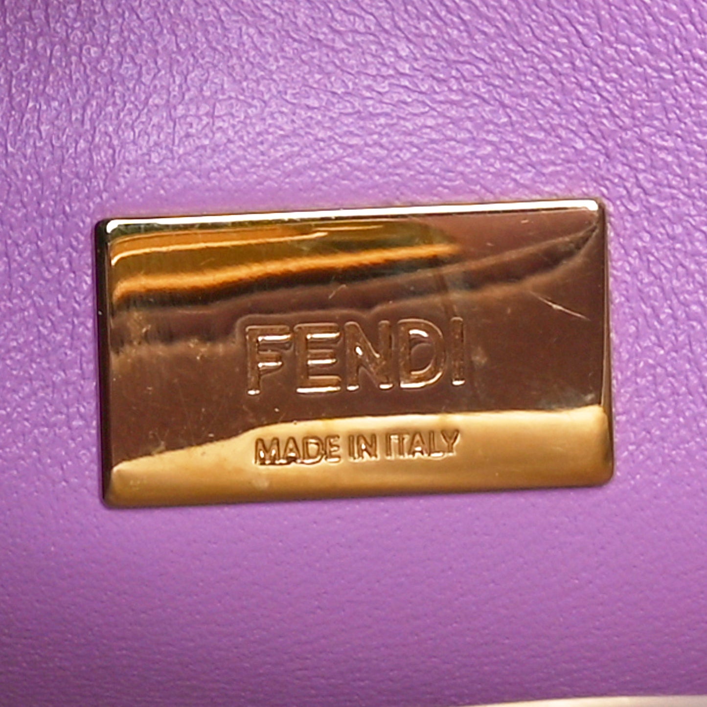 Nappa Stacked Bar Mini Peekaboo Iconic Satchel Violetta