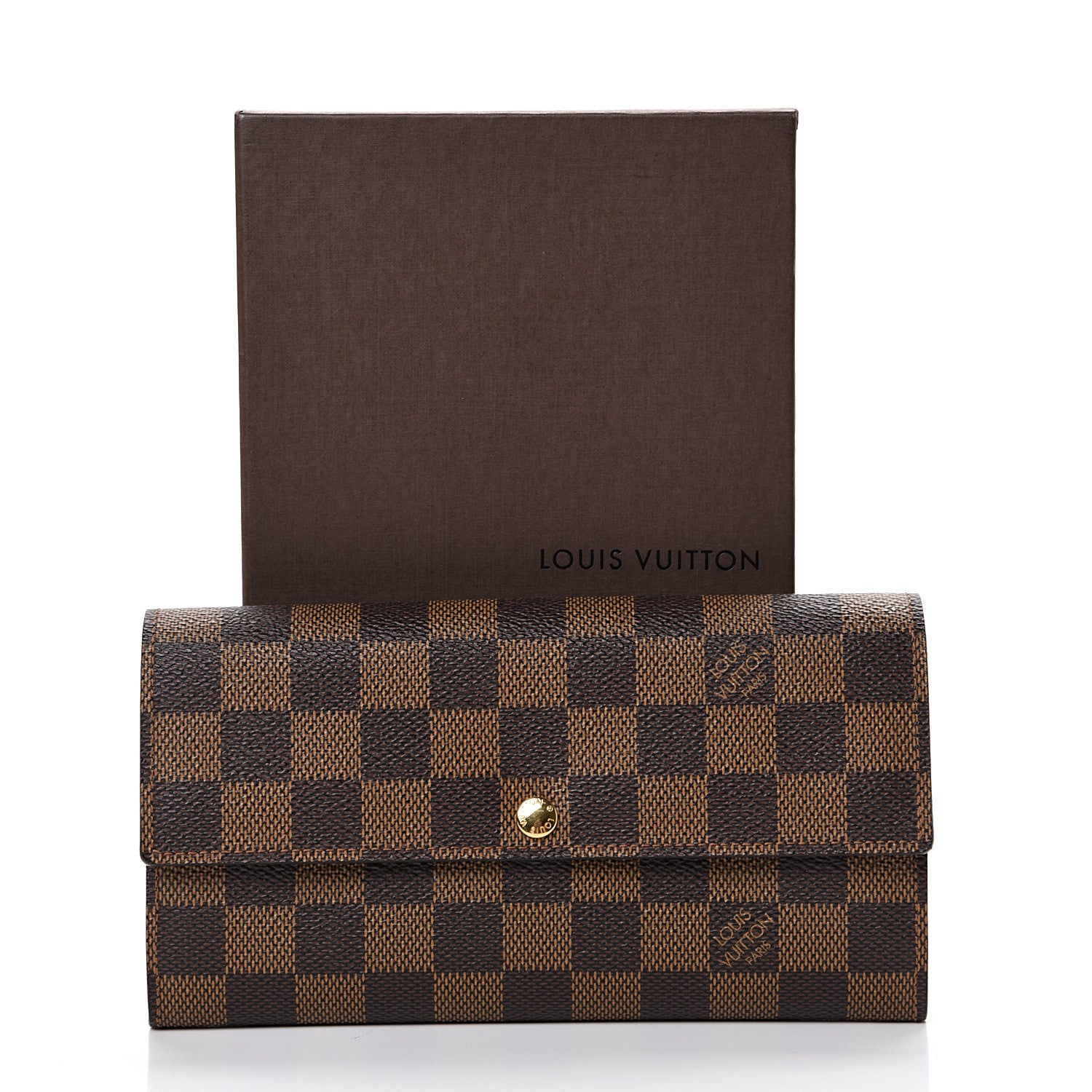 Louis Vuitton Damier Ebene Sarah Wallet 9 of 9