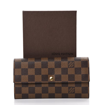 Louis Vuitton Damier Ebene Sarah Wallet 9 of 9