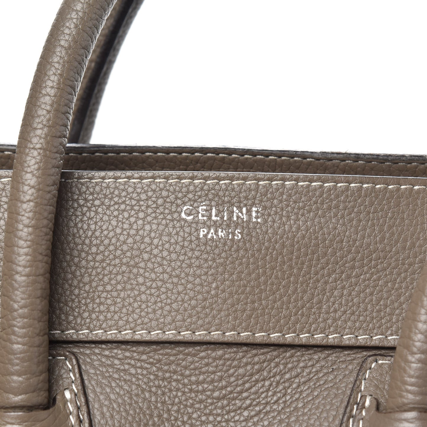 Drummed Calfskin Mini Luggage Souris